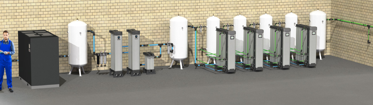 Typical Nitrogen Generator Installation