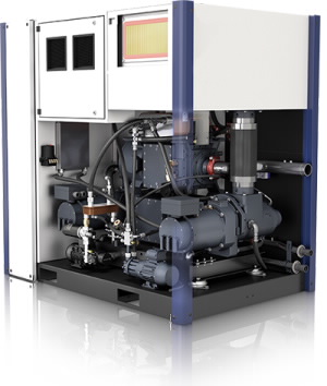 inside an ultima oilfree screw compressor